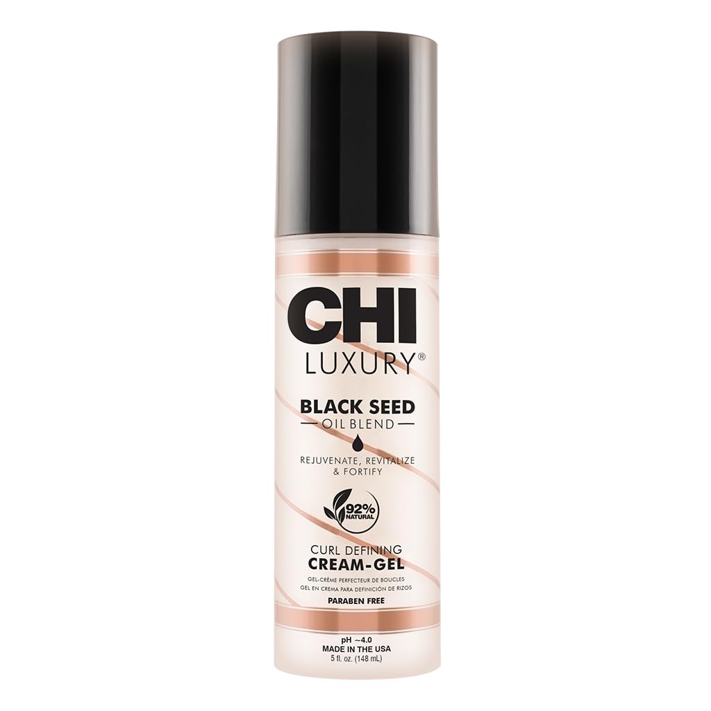 CHI Luxury Black Seed Oil Curl Defining Cream Gel, 5 Fl Oz